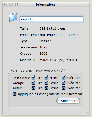 Screenshot Importation d'images 1